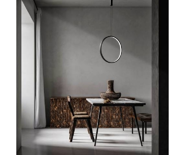 LAMPA WISZĄCA MASSIMA 60 DIMM CZARNA