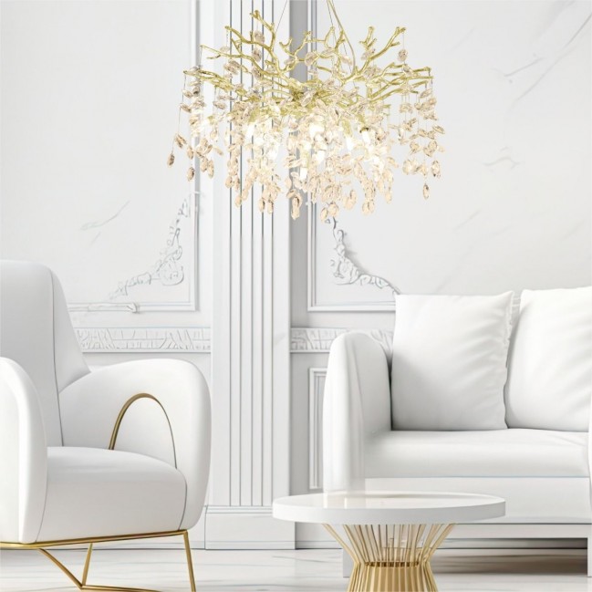 LAMPA WISZĄCA CINDY ZŁOTA