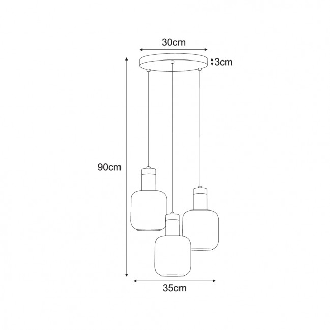 LAMPA WISZĄCA DOKA 3