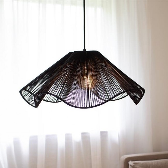 LAMPA WISZĄCA NAMI CZARNA