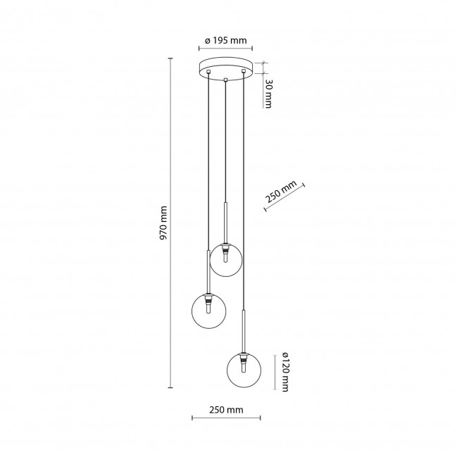 LAMPA WISZĄCA NILOS 3
