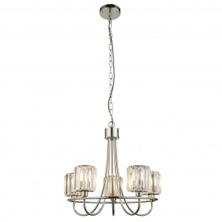 LAMPA WISZĄCA BERENICE 5 NIKIEL
