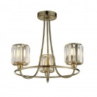 PLAFON BERENICE 3 ANTIQUE BRASS