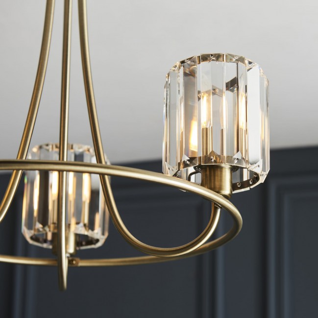 PLAFON BERENICE 3 ANTIQUE BRASS