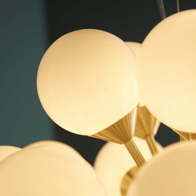 LAMPA WISZĄCA OSCAR 28 MOSIĄDZ SZCZOTKOWANY