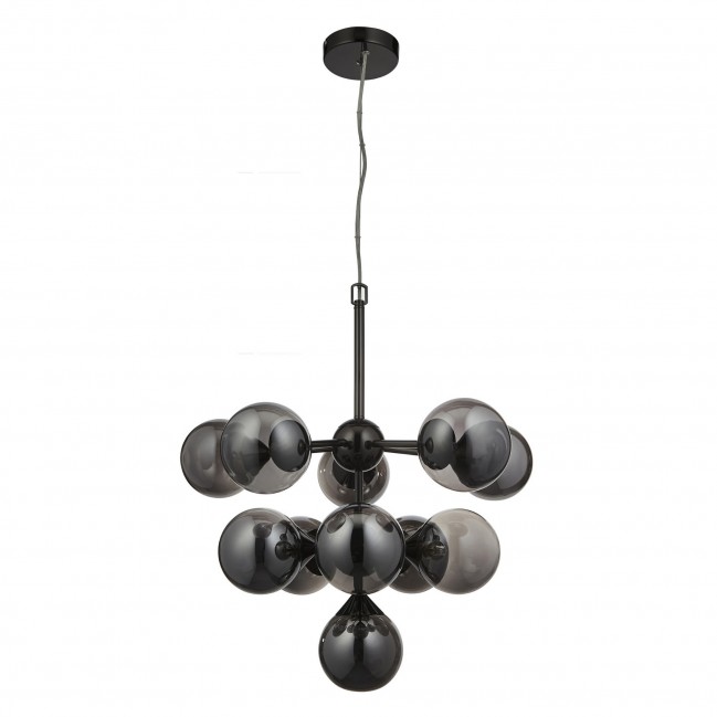 LAMPA WISZĄCA OSCAR 11 CHROM CZARNY