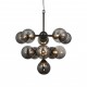 LAMPA WISZĄCA OSCAR 11 CHROM CZARNY