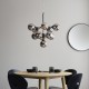 LAMPA WISZĄCA OSCAR 11 CHROM CZARNY