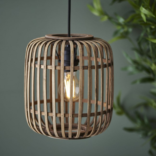 LAMPA WISZĄCA MATHIAS NATURAL BAMBOO