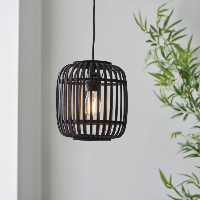 LAMPA WISZĄCA MATHIAS BLACK BAMBOO