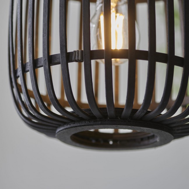 LAMPA WISZĄCA MATHIAS BLACK BAMBOO
