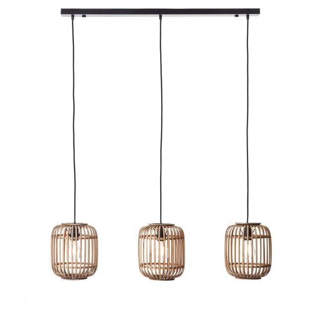 LAMPA WISZĄCA MATHIAS 3 NATURAL BAMBOO