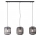 LAMPA WISZĄCA MATHIAS 3 BLACK BAMBOO
