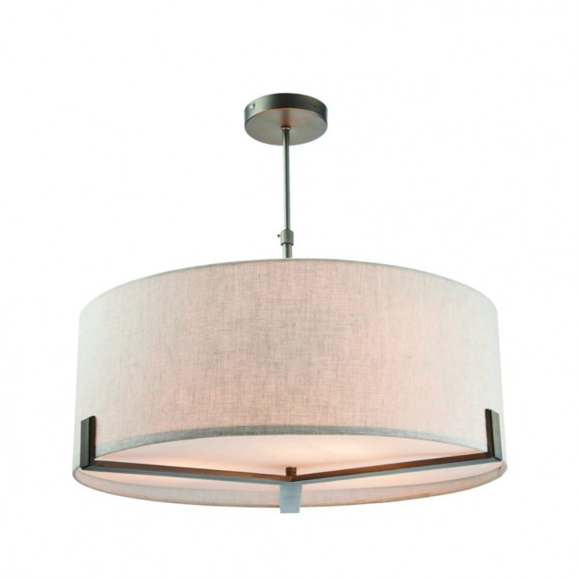 LAMPA WISZĄCA HAYFIELD 3 NATURAL LINEN
