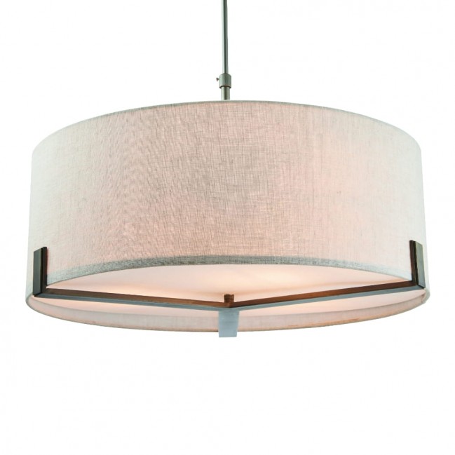 LAMPA WISZĄCA HAYFIELD 3 NATURAL LINEN
