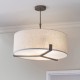LAMPA WISZĄCA HAYFIELD 3 NATURAL LINEN
