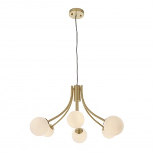 LAMPA WISZĄCA BLOOM 6 BRASS