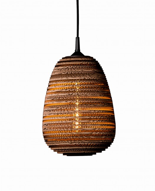 ORGANIC M LAMPA WISZĄCA Z TEKTURY BRĄZOWA