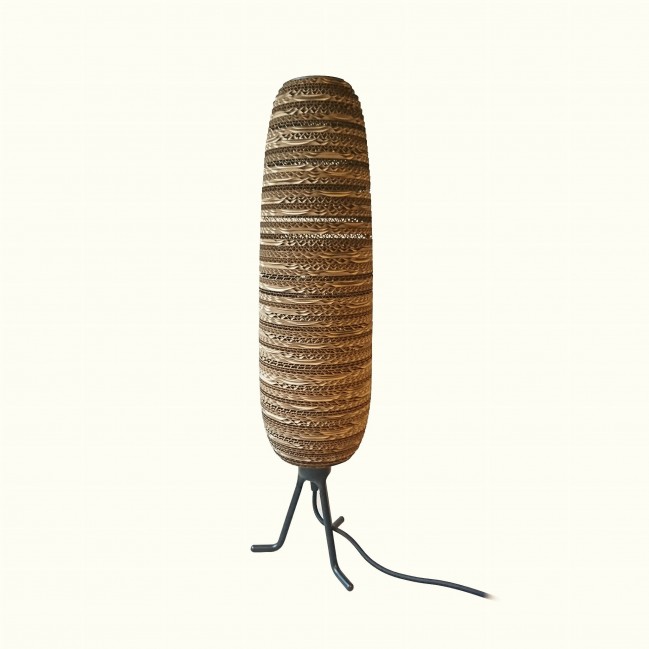 ORGANIC SL LAMPA STOŁOWA Z TEKTURY BRĄZOWA