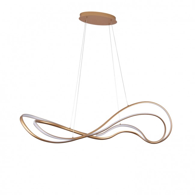 LAMPA WISZĄCA TWIST LED DIMM ZŁOTA