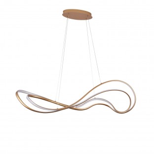 LAMPA WISZĄCA TWIST LED DIMM ZŁOTA