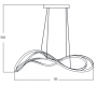 LAMPA WISZĄCA TWIST LED DIMM ZŁOTA