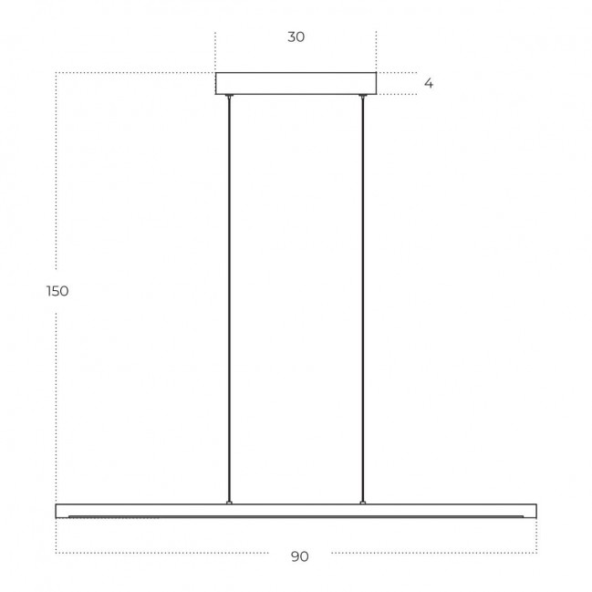 LAMPA WISZĄCA ALAMO 90 3-STEP DIMM CZARNA