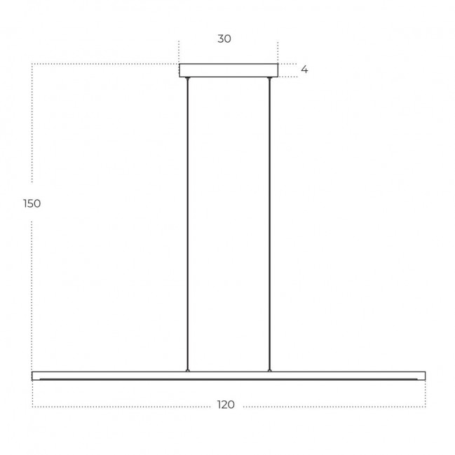 LAMPA WISZĄCA ALAMO 120 3-STEP DIMM CZARNA