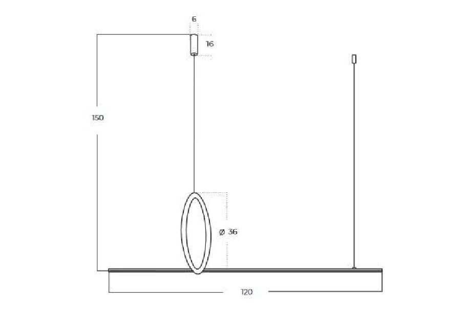 LAMPA WISZĄCA PELLE 3-STEP DIMM CZARNA