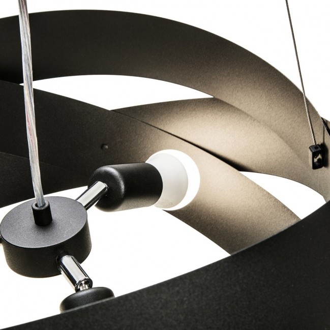 LAMPA WISZĄCA TORNADO 50 CZARNA