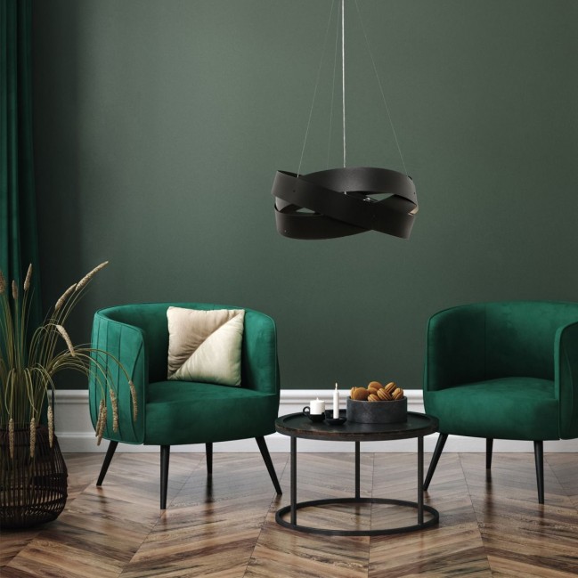 LAMPA WISZĄCA TORNADO 50 CZARNA