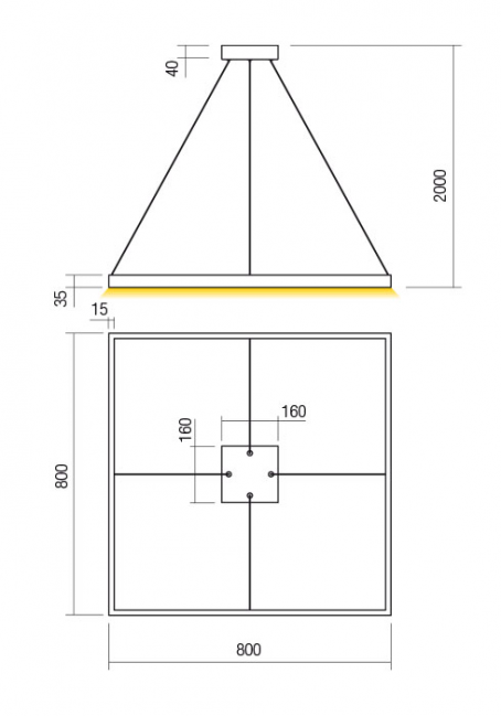 NOWOCZESNA LAMPA WISZĄCA FEBE LED BIAŁA