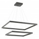 LAMPA WISZĄCA FEBE 60+80 4000K CZARNA