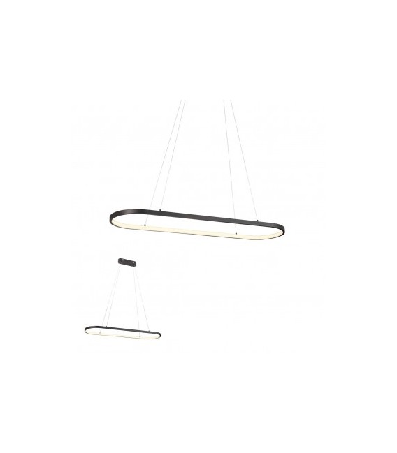 NOWOCZESNA LAMPA WISZĄCA LAP CZARNA 3000K