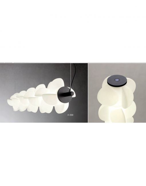 LAMPA PODŁOGOWA JACO LED CZARNO BIAŁA