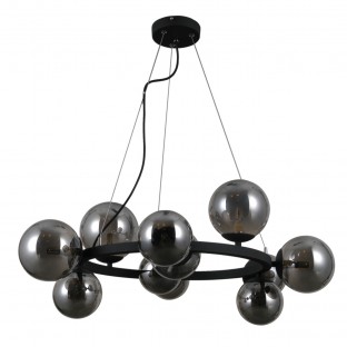 LAMPA WISZĄCA MONTORA CZARNA