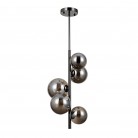 LAMPA WISZĄCA CANELLO 5 CZARNY CHROM