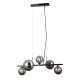 LAMPA WISZĄCA CANELLO 5 CZARNY CHROM
