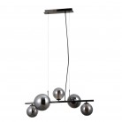 LAMPA WISZĄCA CANELLO 5 CZARNY CHROM