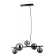 LAMPA WISZĄCA CANELLO 5 CZARNY CHROM