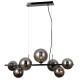 LAMPA WISZĄCA CANELLO 7 CZARNY CHROM