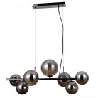 LAMPA WISZĄCA CANELLO 7 CZARNY CHROM