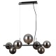 LAMPA WISZĄCA CANELLO 7 CZARNY CHROM