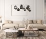 LAMPA WISZĄCA CANELLO 10 CZARNY CHROM