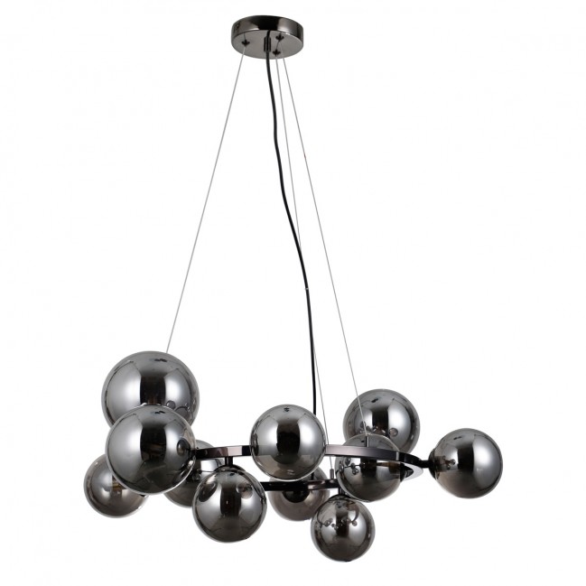 LAMPA WISZĄCA CANELLO 11 CZARNY CHROM