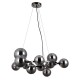 LAMPA WISZĄCA CANELLO 11 CZARNY CHROM