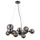 LAMPA WISZĄCA CANELLO 11 CZARNY CHROM