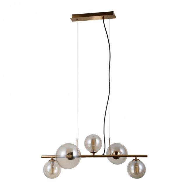 LAMPA WISZĄCA CANELLO 5 MOSIĄDZ MIODOWY