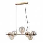LAMPA WISZĄCA CANELLO 7 MOSIĄDZ MIODOWY