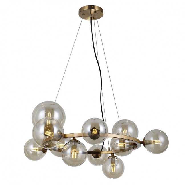 LAMPA WISZĄCA CANELLO 11 MOSIĄDZ MIODOWY